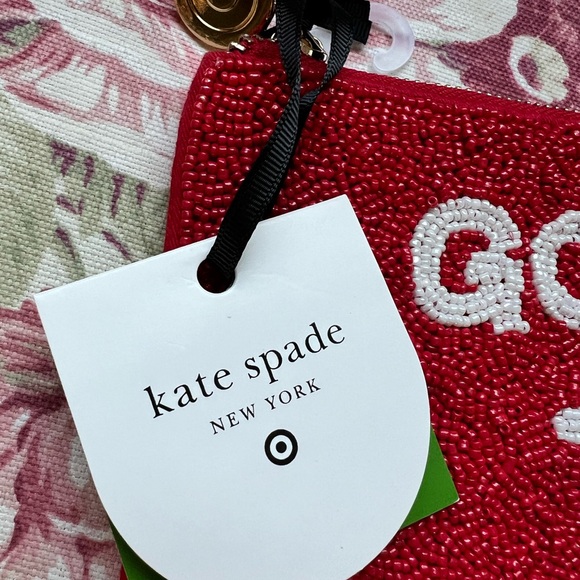 BNWT Kate Spade ♠️ 🎯 beaded pouch - Picture 2 of 4